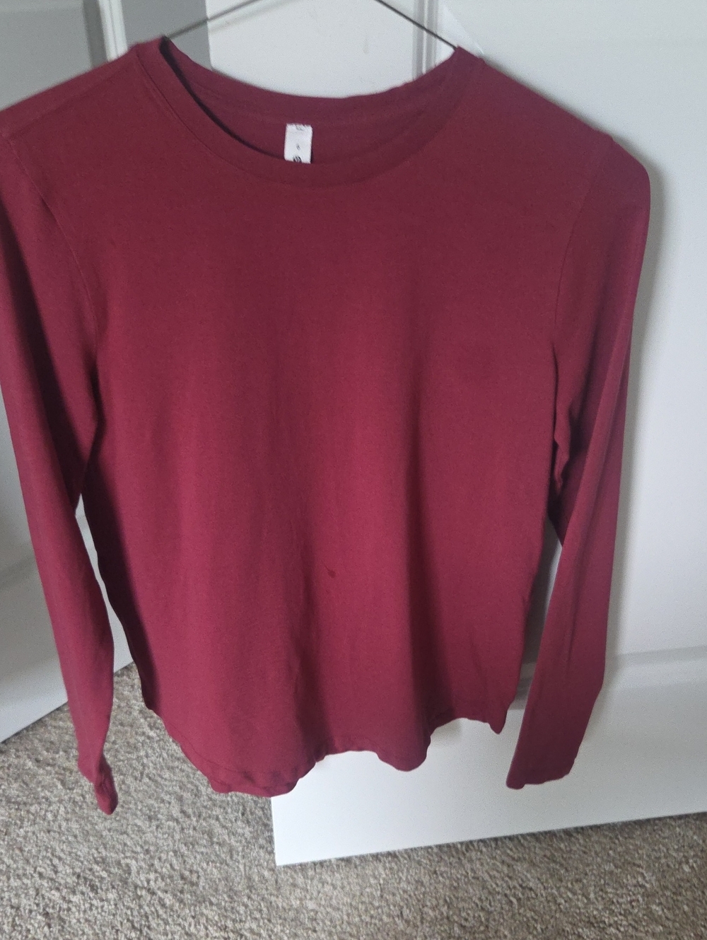 Lululemon Women's Long-Sleeve Love Shirt Cranberry Size 6